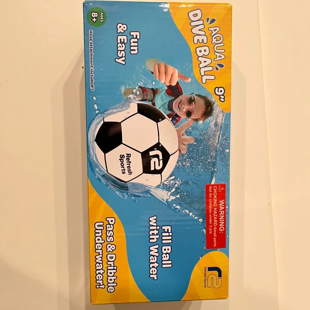 Soccer Ball for Underwater ‎ Pool Games – Ages 8+ (new) (k/x)